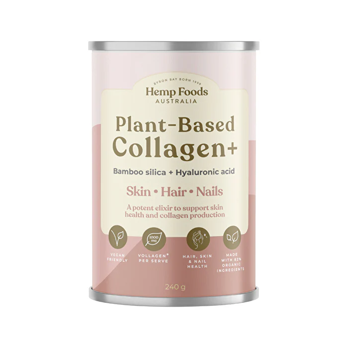 Hemp Foods Australia Plant-Based Collagen+ Bamboo Silica + Hyaluronic Acid 240g