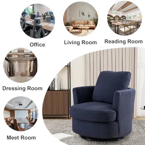 ODUWA Swivel Barrel Chair Set of 2