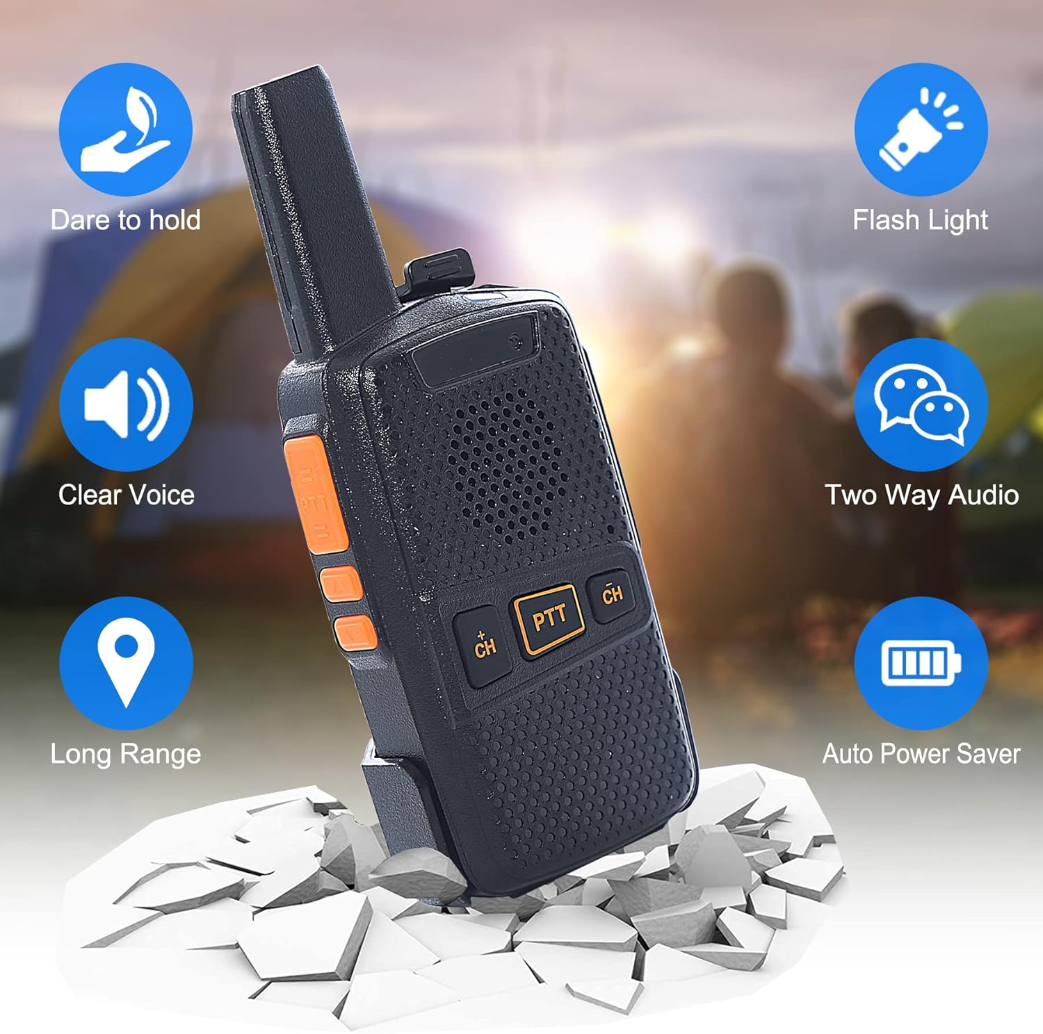 Wireless Intercom System for Home Long Range 1.5 Mile Two Way Radio,Room to Room Intercom,Wireless Intercom System for Caregivers for Kids