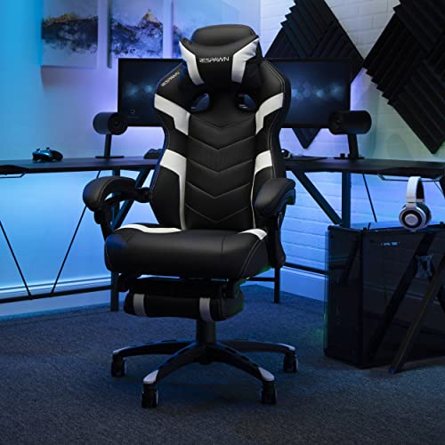 RESPAWN 110 Pro Gaming Chair - Gaming Chair with Footrest, Reclining Gaming Chair, Video Gaming Computer Desk Chair, Adjustable Desk Chair
