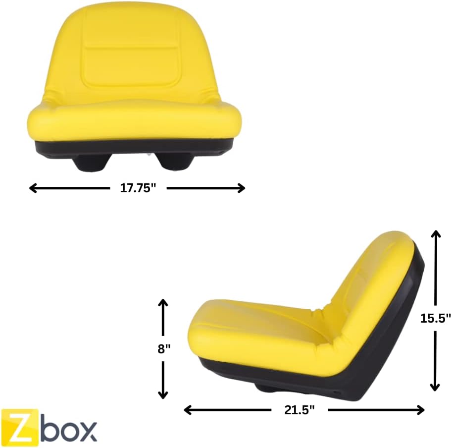 Zbox Mower Seat # GY20496 - Fits John Deere E130, G110, L100, L105, L107, L110 - Should Fit AUC11476, GY21210, GY20664