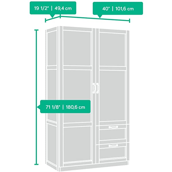 Sauder Large Storage Cabinet, Cinnamon Cherry Finish Cinnamon Cherry Cabinet