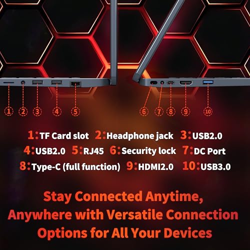 Ultra-Slim 15.6'' FHD Gaming Laptop, in tel N95, Nvidia GTX 1060 4GB,16GB RAM 512GB SSD, Win 11 Pro &ndash