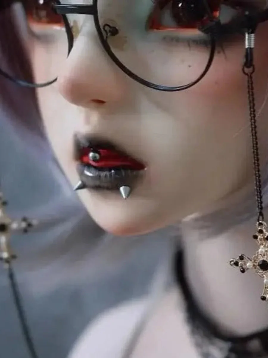 'Shadow Play' Goth Harajuku Fake Glasses