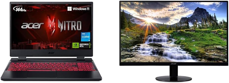 acer Nitro 5 AN515-58-525P Gaming Laptop |Core i5-12500H | NVIDIA GeForce RTX 3050 & 21.5 Inch Full HD (1920 x 1080) IPS Ultra-Thin Zero Frame