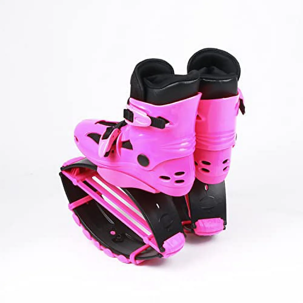 Joyfay Jumping Shoes Unisex Bounce Boots with 3pcs Tension Springs, Pink Color, XL Size