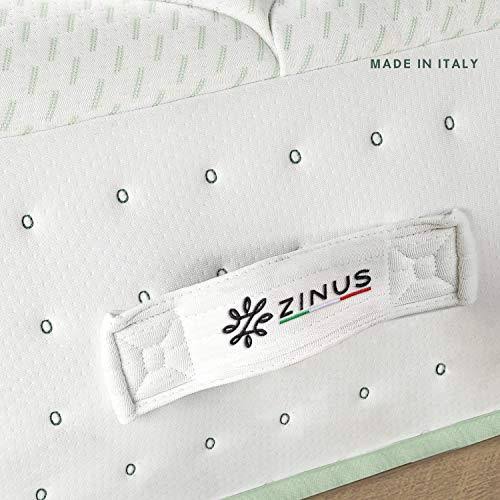 Zinus Italian Made 12 Olive Oil Pocket Spring Hybrid Mattress, Full