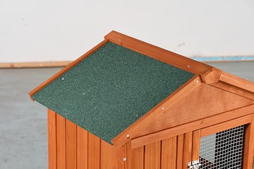 122" Large Chicken Coop with Run,Outdoor Chicken Run W/Nesting Box & Perch,Wooden Hen House W/Ramp & Sliding Trays