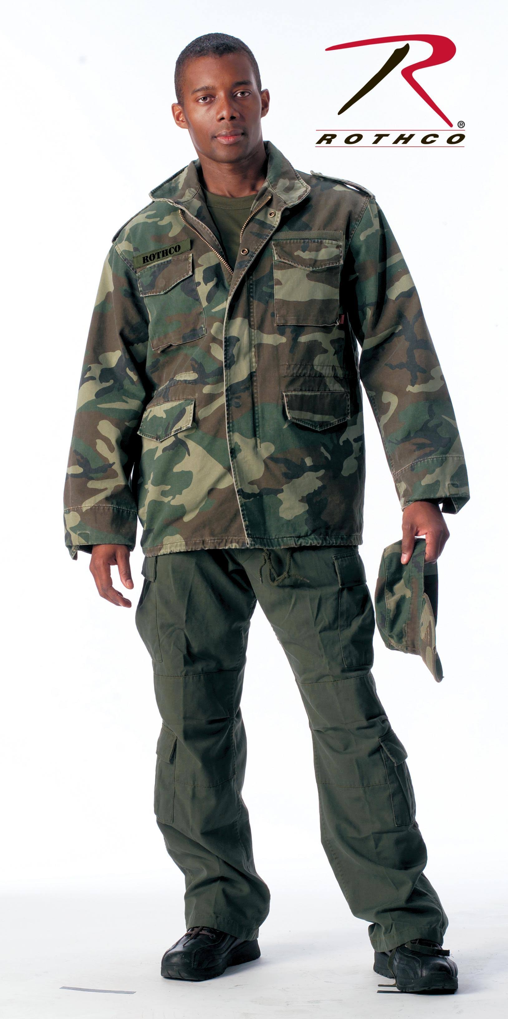 Rothco - Vintage M-65 Field Woodland Camo Jacket