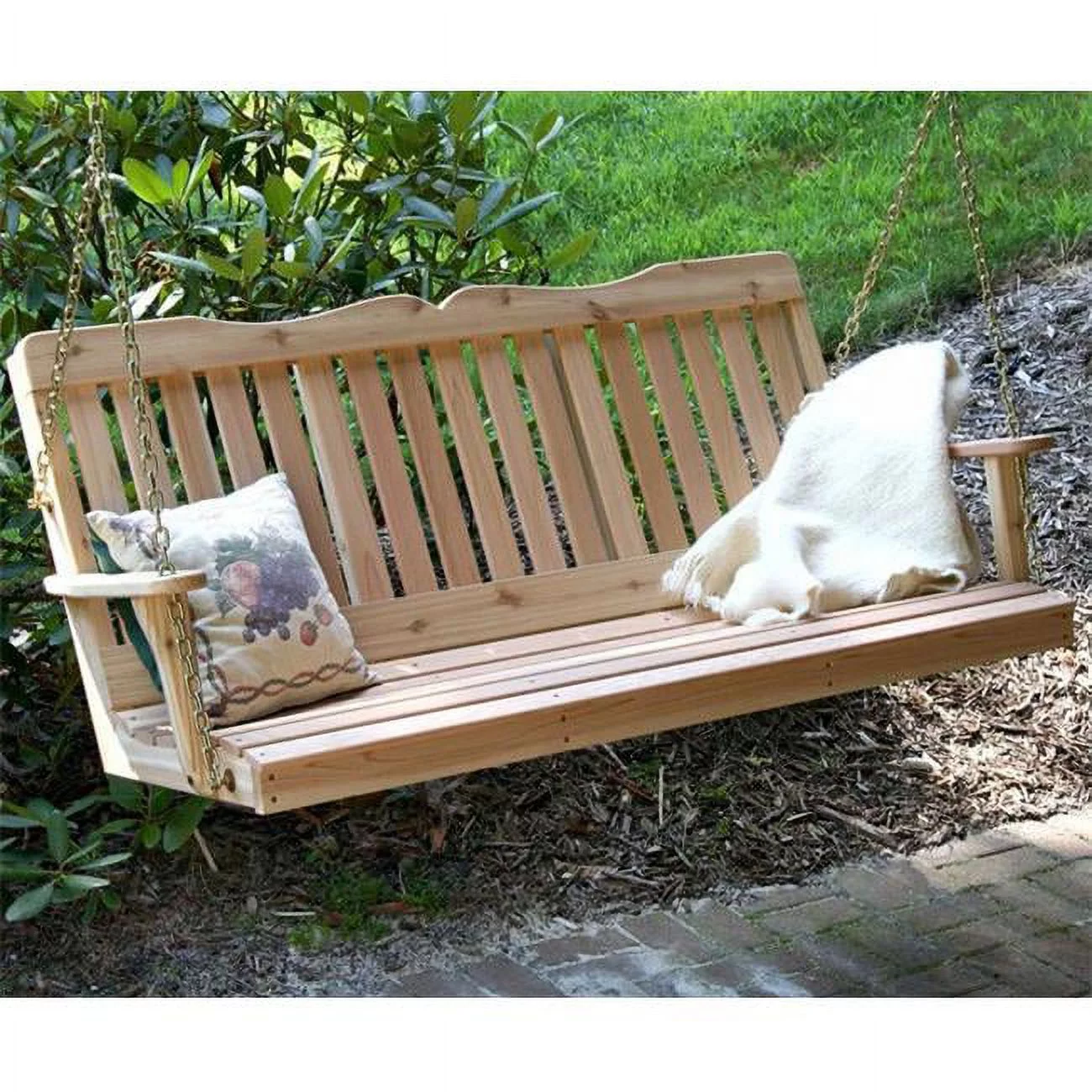 Creekvine Designs  Cedar Countryside Porch Swing 2' 4' 5' or 6'