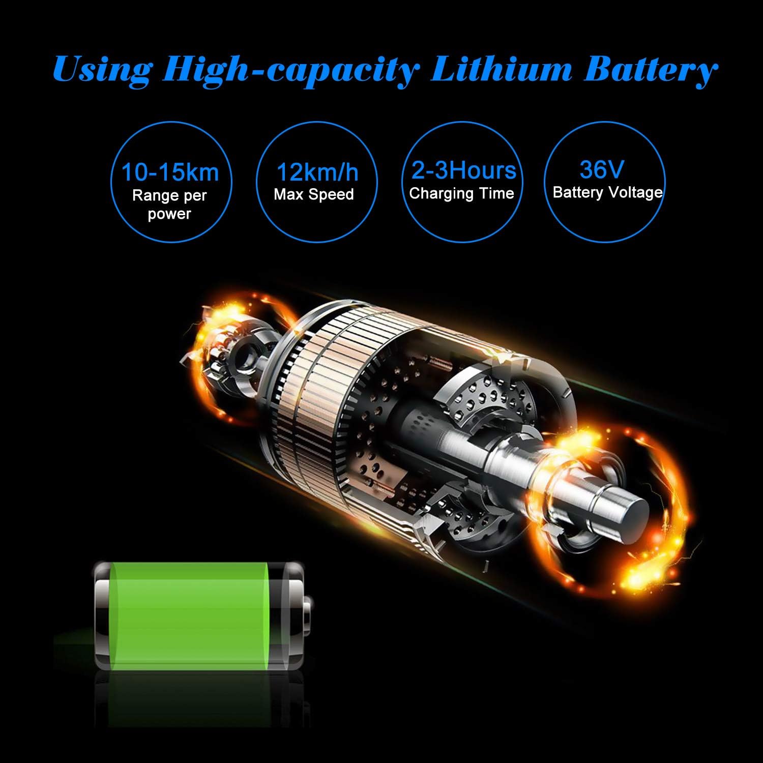 FLYING-ANT Hoverboard, 6.5 Inch Self Balancing Hoverboards with Bluetooth and Flashing LED Lights, Hover Board for Kids Teenagers