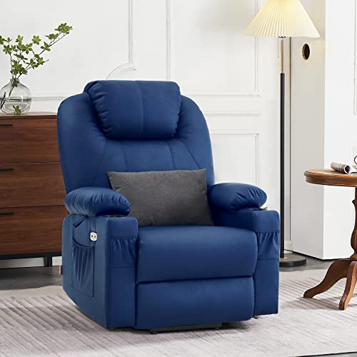 MCombo Dual Motor Large Power Lift Recliner Chair for Elderly, Lay Flat Lift Chair with Heat and Massage, Big Lift Recliner for Tall People