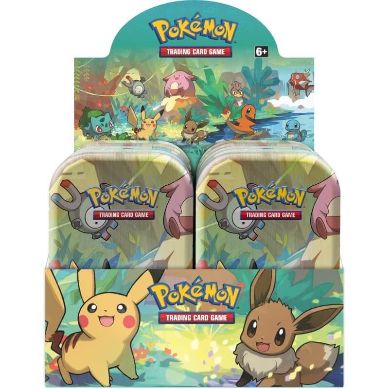 Pokemon TCG: Kanto Friends Mini Tin Display Box (10 Tins)