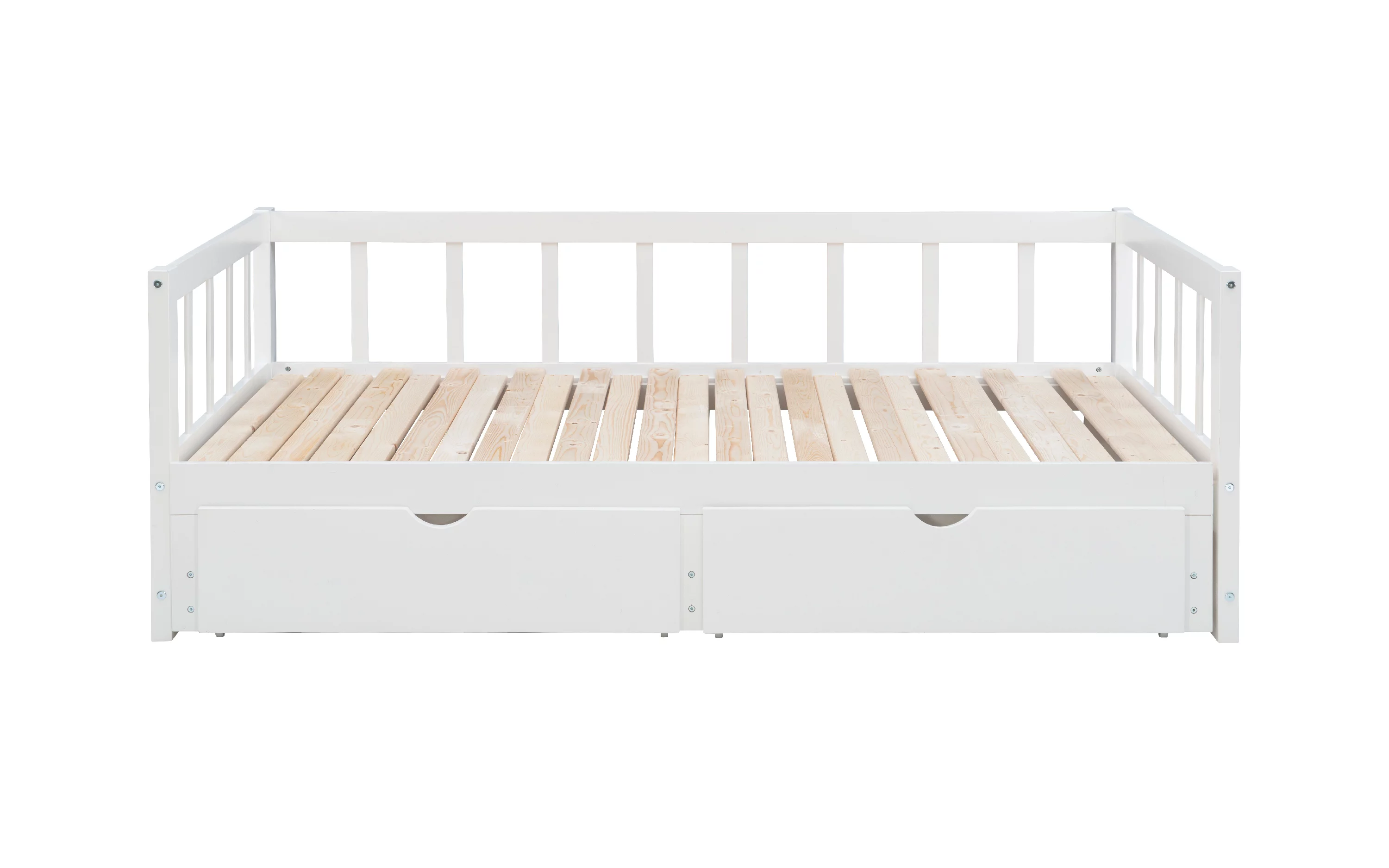Galewood 2-Drawer Convertible Twin to King Daybed, White