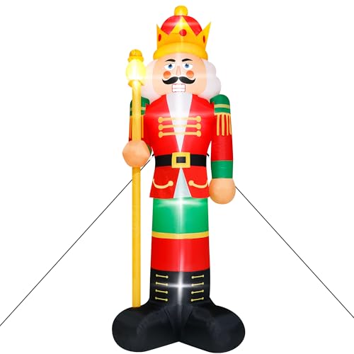 16FT Christmas Inflatable Snowman Outdoor Decorations, Giant Christmas Snowman, Holiday Blow Up Yard Decor with LED Lights