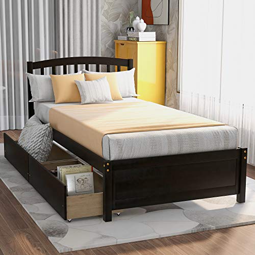SOFTSEA Full Murphy Bed Wall Beds, Wood White Cabinet Bed 61.5” Foldable Platform Bed with Shelf for Guest Room