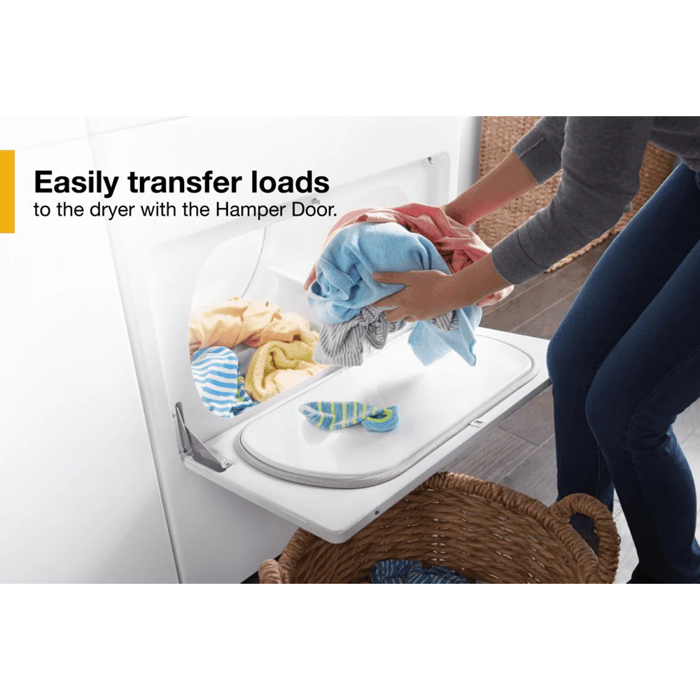 Whirlpool® WED4950HW - 7.0 Cu Ft - Top Load Electric Dryer - White - With AutoDry™ Drying System