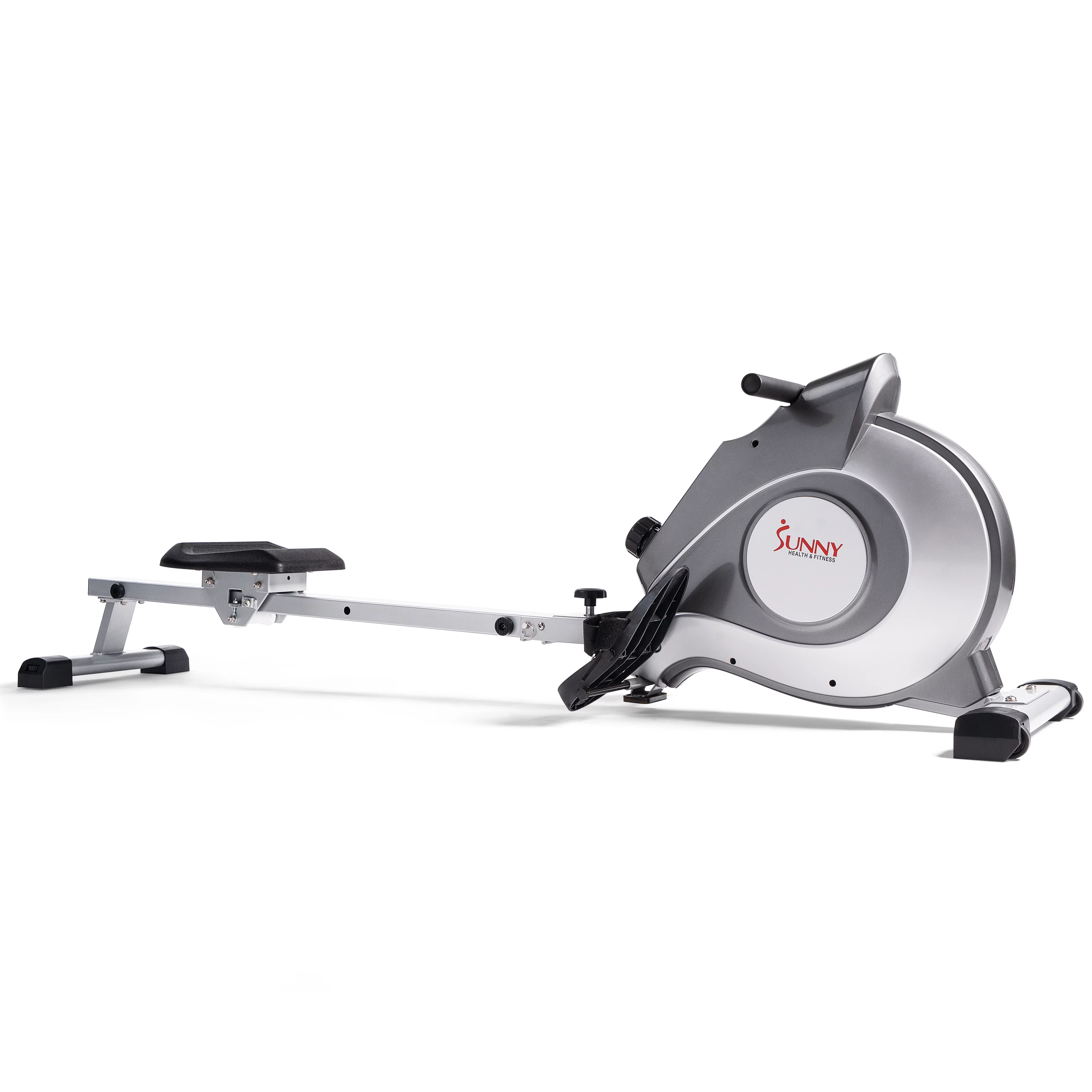 Sunny Health & Fitness Smart Magnetic Rowing Machine with Extended Slide Rail with Optional Exclusive SunnyFit® App Enhanced Bluetooth Connectivity