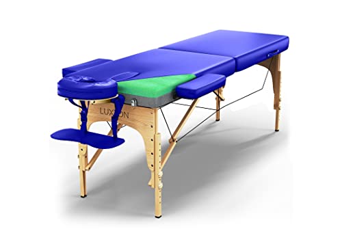 Luxton Home Premium Foam Massage Table Portable Foldable Massage Bed Height Adjustable