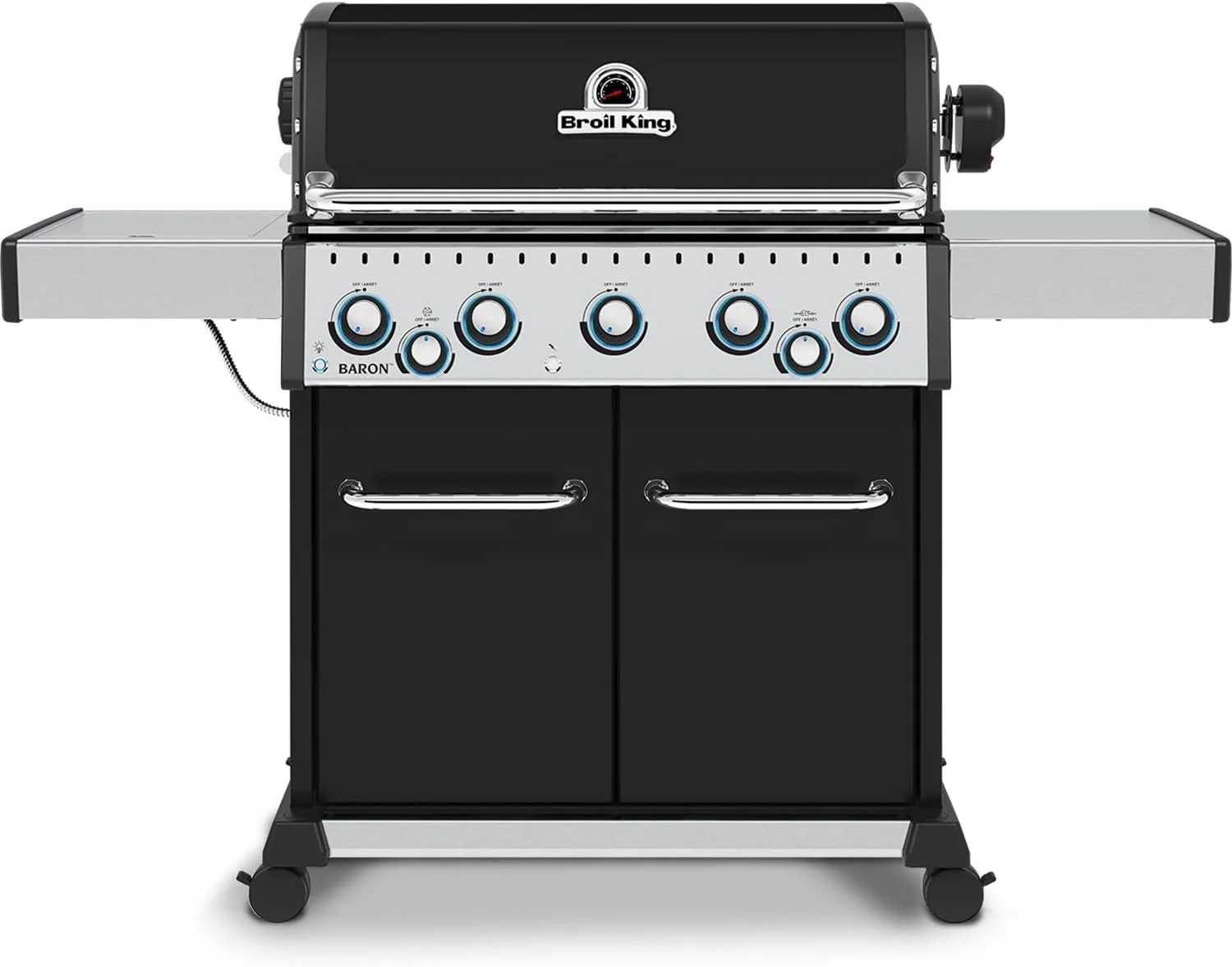 Broil King, Baron 590 Pro, 876244, Liquid Propane LP, Silver, Black