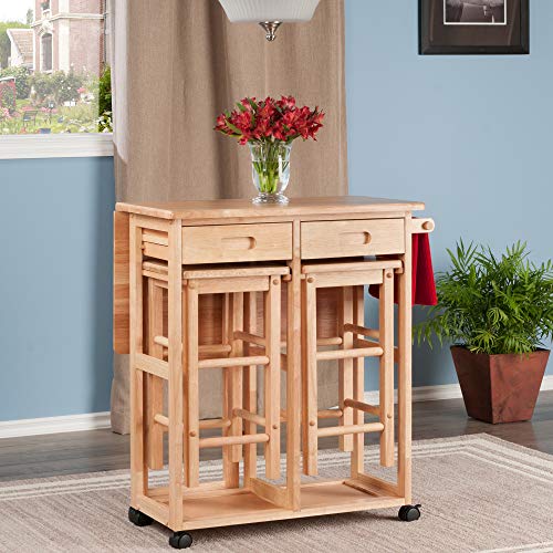 Winsome Suzanne Space Saver Set, for Kitchen, 33", Coffee