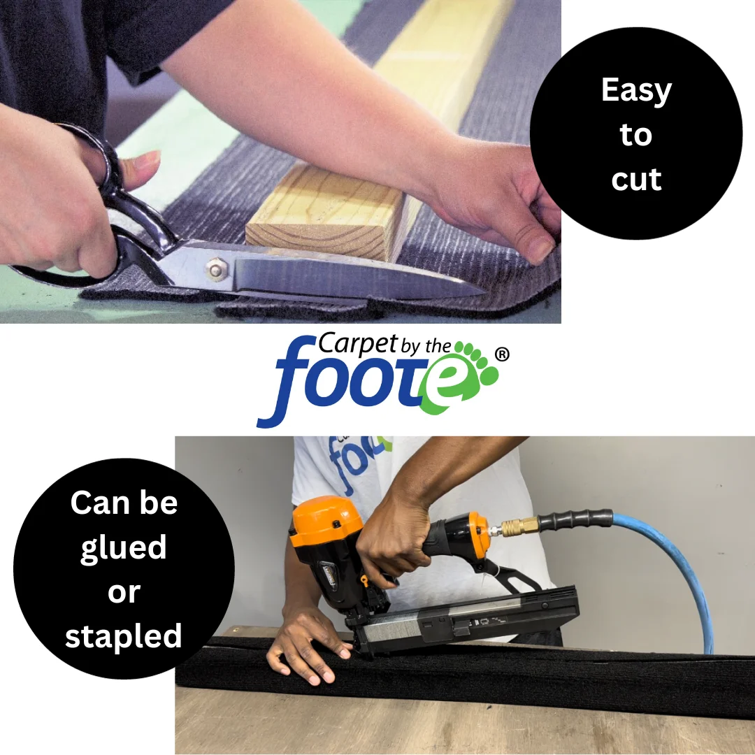 Carpet by the Foote, 20oz. Boat Trailer Bunk Carpet, 12"(in.) x 40'(ft.), Midnight
