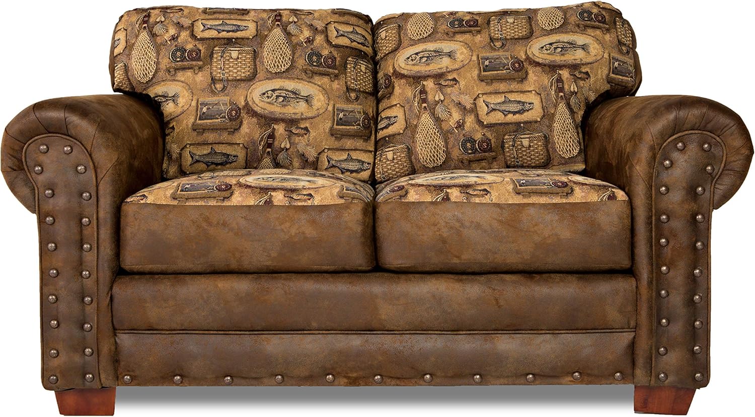 American Furniture Classics Model River Bend loveseat, Brown