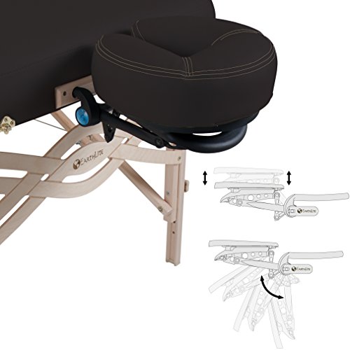 EARTHLITE Premium Portable Massage Table Package SPIRIT - Spa-Level Comfort, Deluxe Cushioning incl. Flex-Rest Face Cradle & Strata Face Pillow