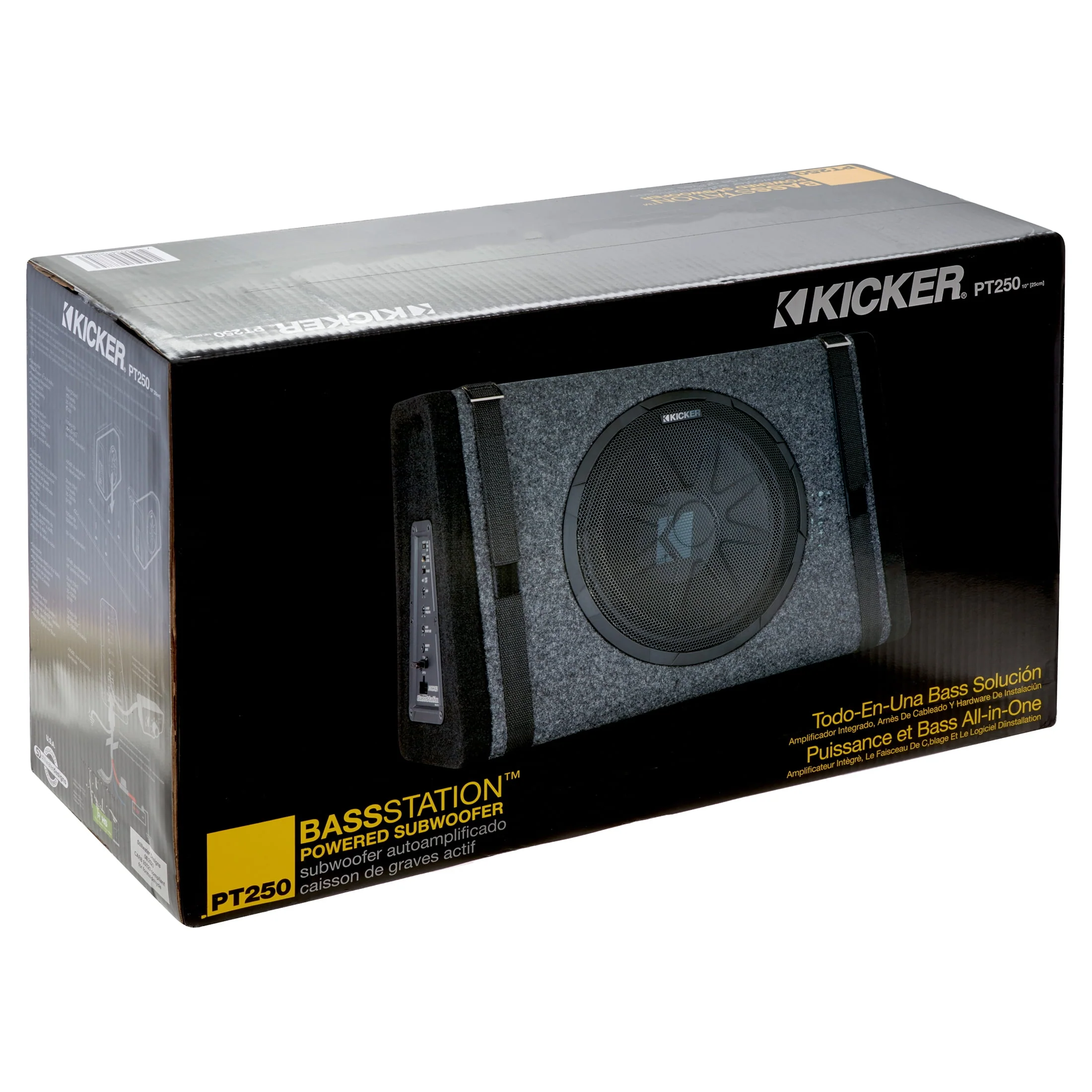 New Kicker PT250 10 Subwoofer with Built-in 100W Amplifier