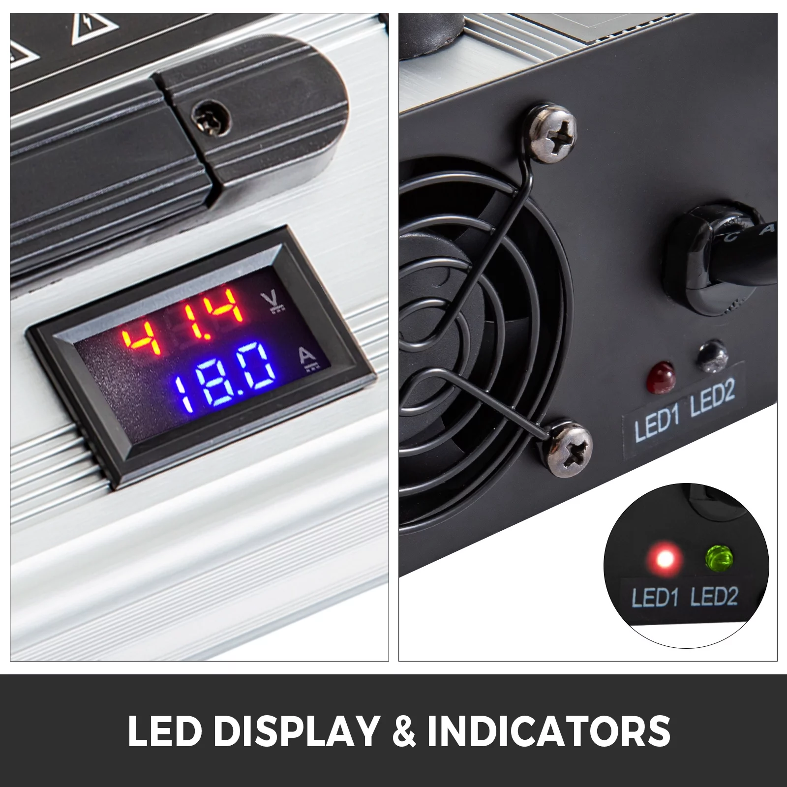 VEVOR 36V 18A Golf Cart Battery Charger Powerwise Plug with LED Indicator Lights 110V Club Car Charger for EzGo Ez- Go TXT Medalist D Style