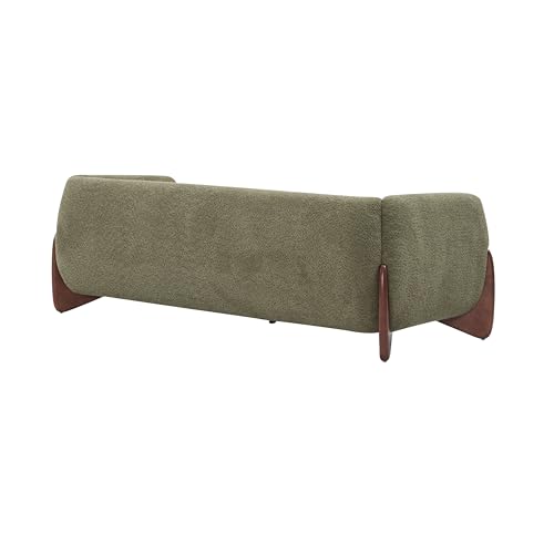 Christopher Knight Home Almab 82 Inches Sofa Couch, Cozy Boucle Upholstered 3-Seater Sofa, Wood Frame Couch, Comfy Couches for Living Room and Office
