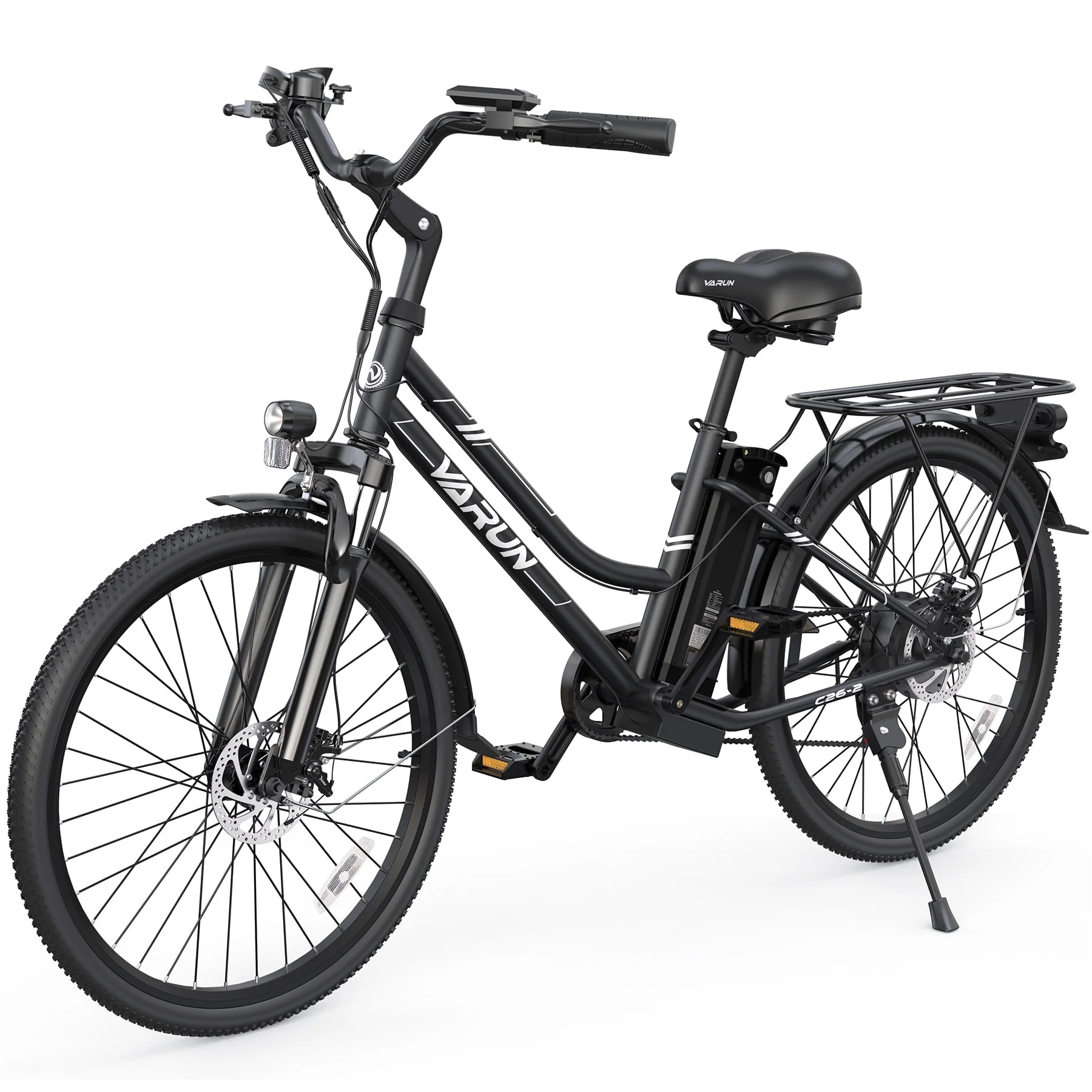 VARUN Fashion 26 -inch Electric Bike -500W Electric Bicycle, With a Range of 40 Miles, Removable Battery, 7 Speed, Maximum Speed of 19.9MPH