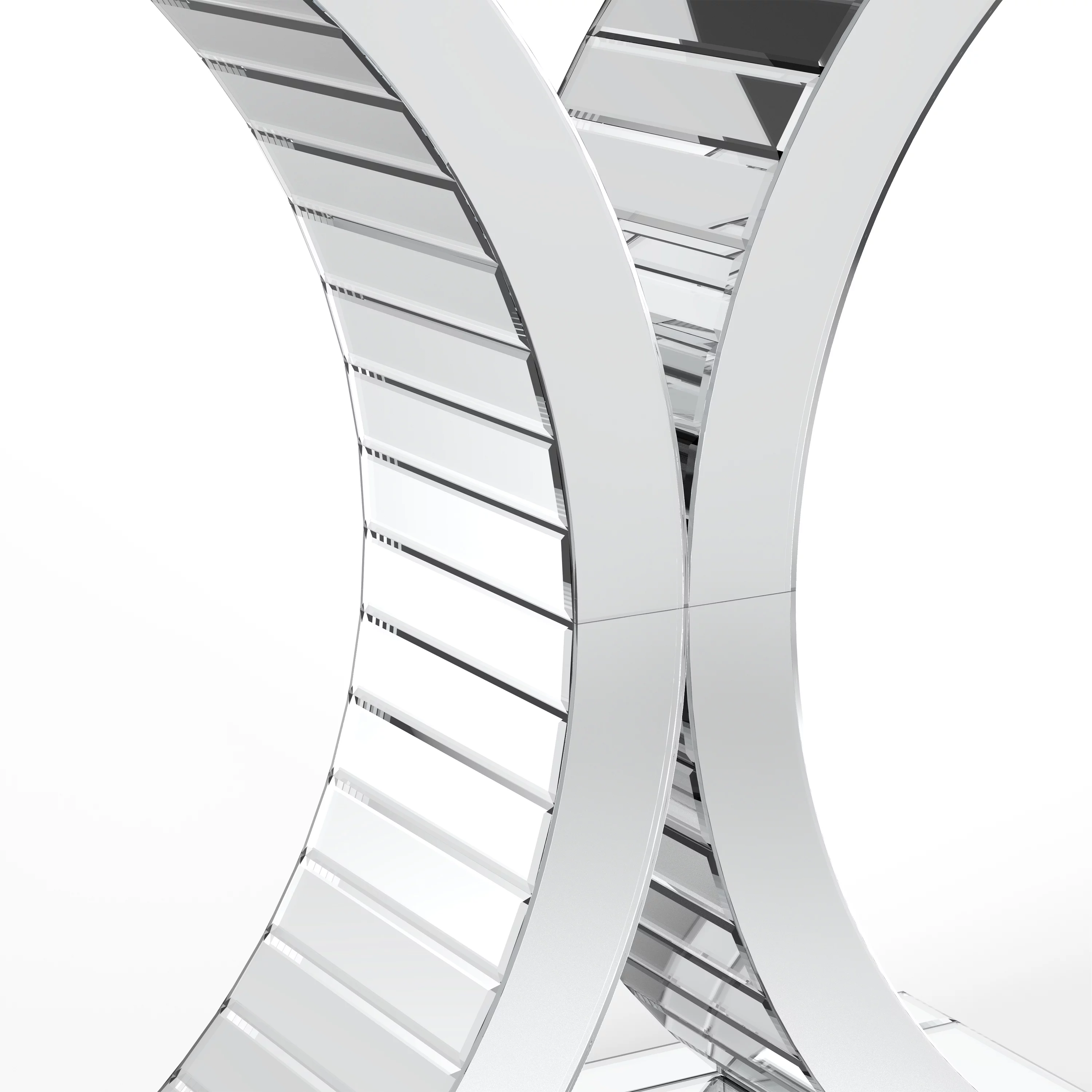 Modern Mirrored Console Table Glass Accent Table X-Cross Sofa Table Entryway Table for Hallway Living Room Bedroom