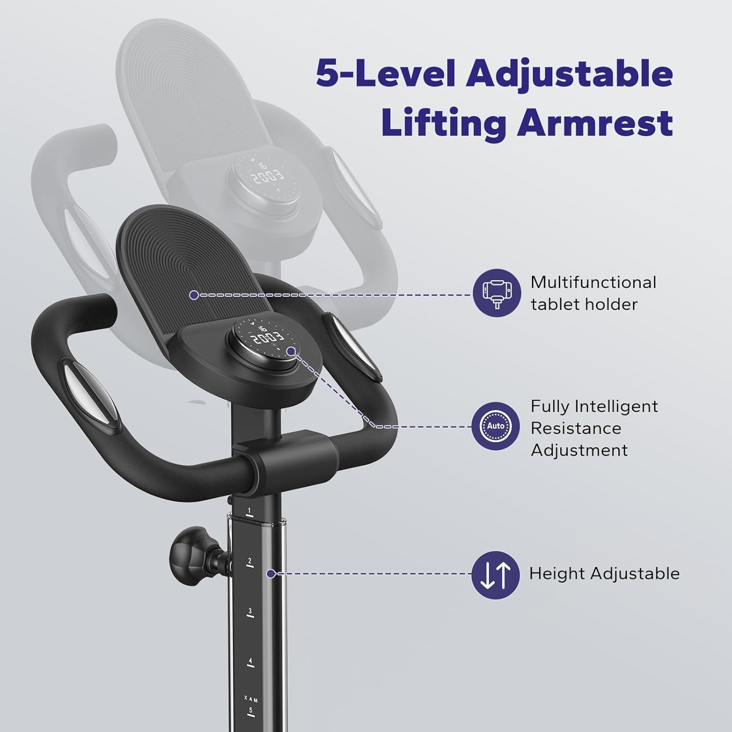 MERACH Elliptical Exercise Machine for Home with Hyper-Quiet Magnetic Driving System Elliptical Training Machines with MERACH App