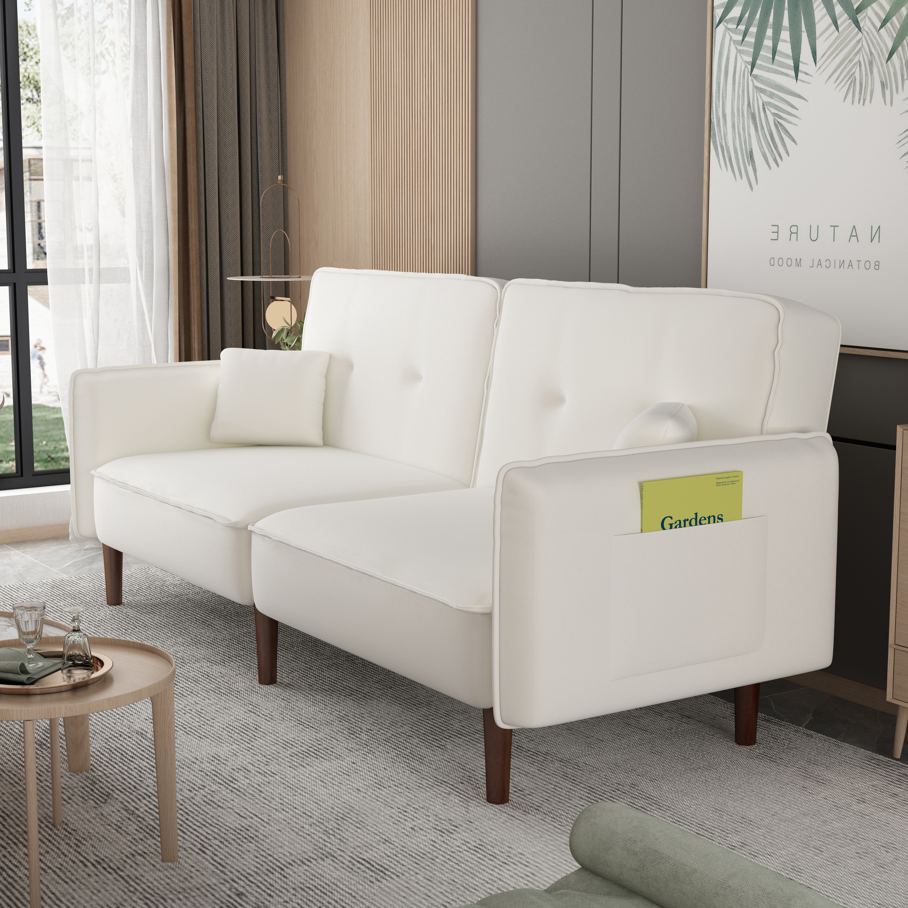 Cotton Linen Fabric Sofa Bed - 2 Packages - Upgrade Your Space