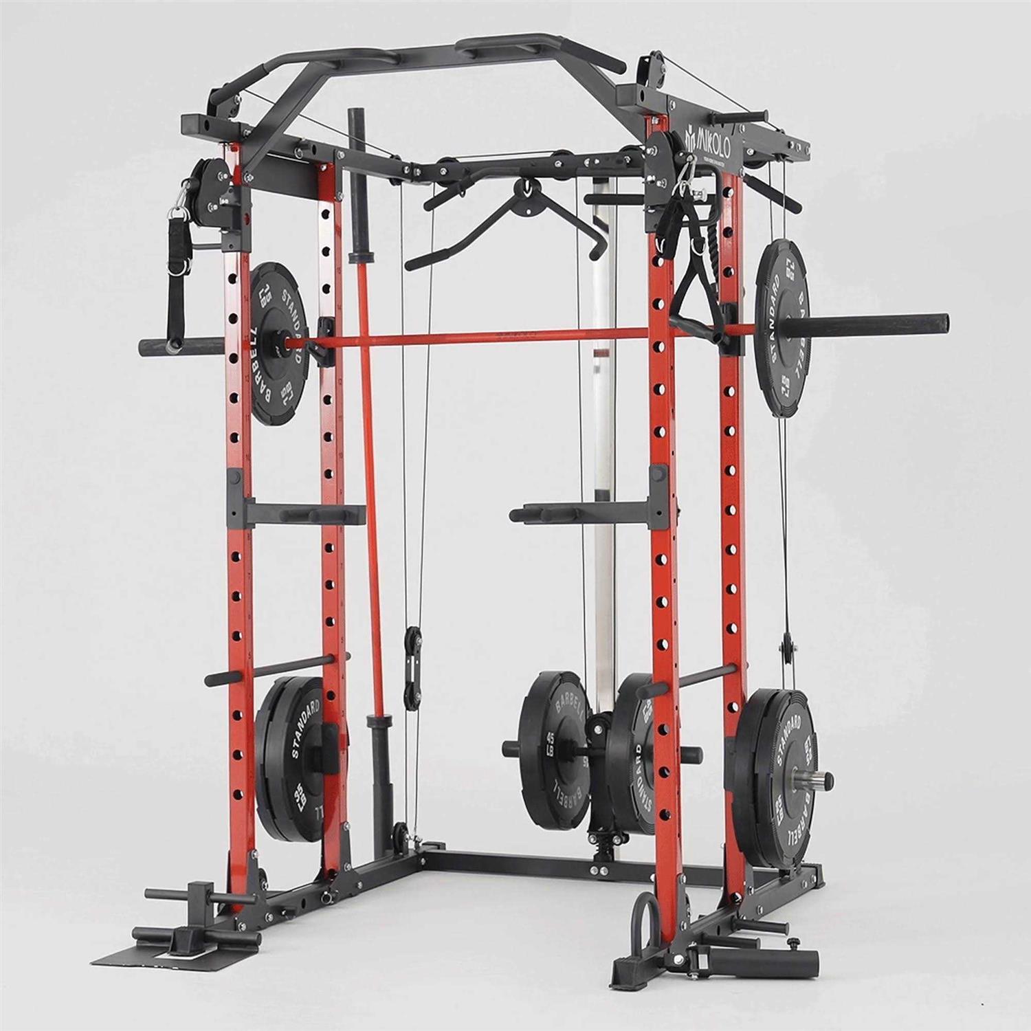 MIKOLO K6 Power Rack Red Multifunctional machine - Sports Supplies Online Store