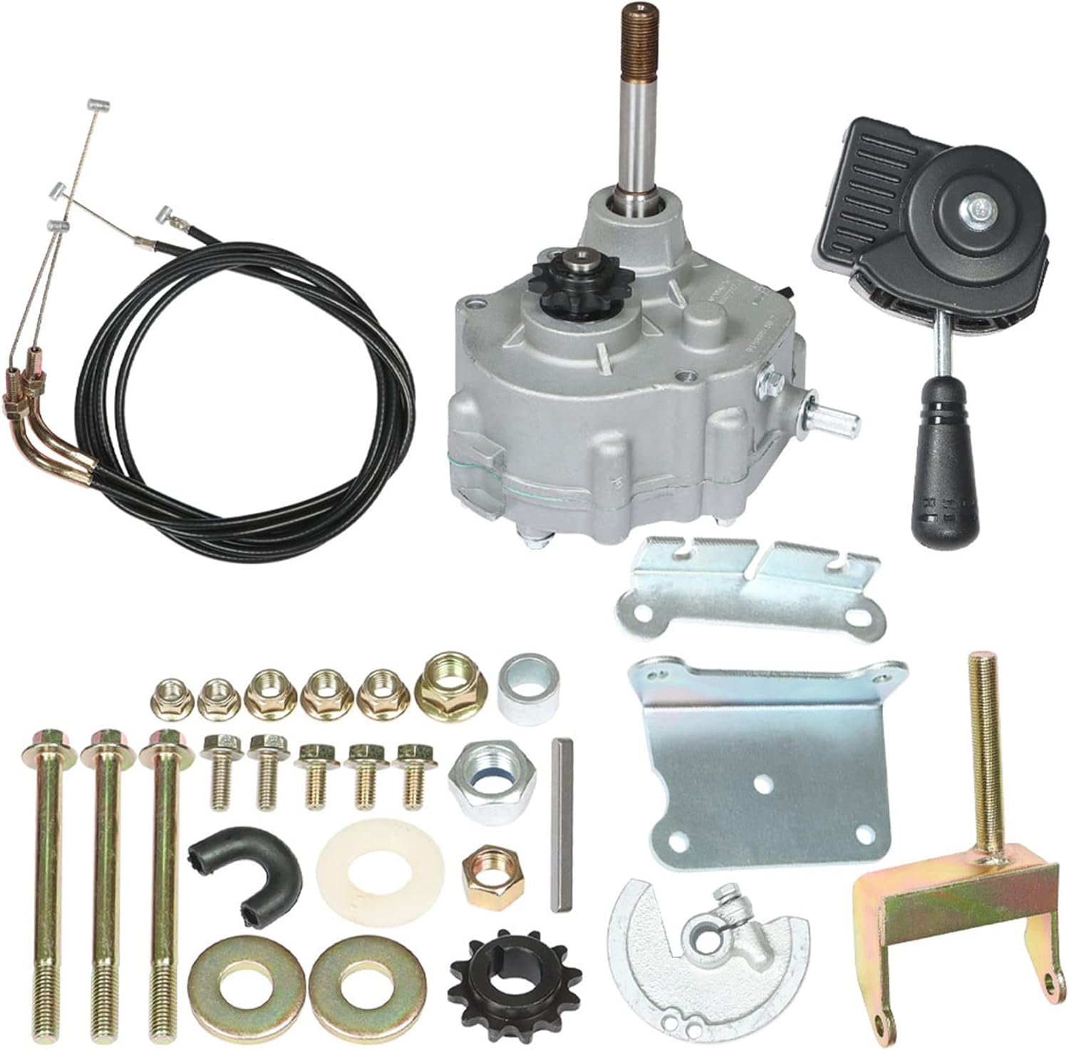 labwork Go Kart Forward Reverse Gearbox Kit Replacement for 2HP-13HP Engine Local 30 Series 2300rpm 4 Stroke 30 Series Torque Converter 35 Chain Go