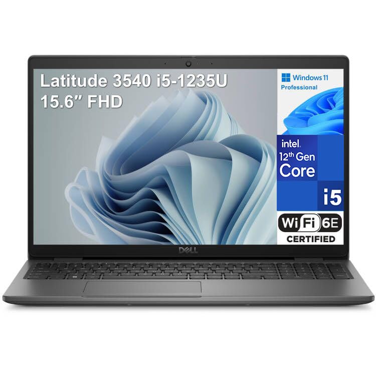 Dell Latitude 3540 15.6" FHD Business Laptop Computer, Intel 10-Core i5-1235U (Beat i7-1195G7), 16GB DDR4 RAM, 1TB PCIe SSD, WiFi 6E, Bluetooth