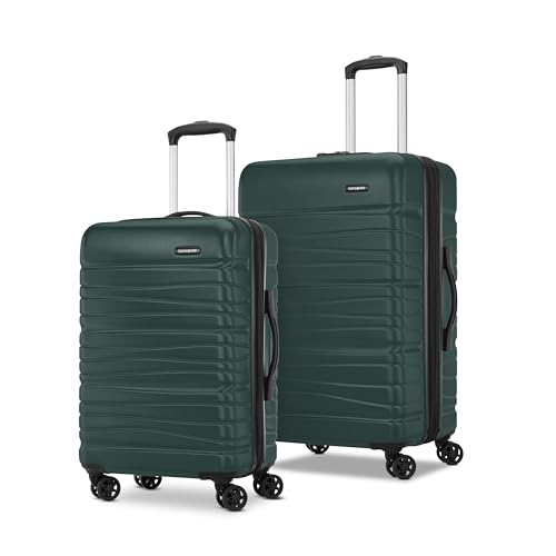 Samsonite Evolve SE Hardside Expandable Luggage with Double Spinner Wheels, Bass Black, Carry-on