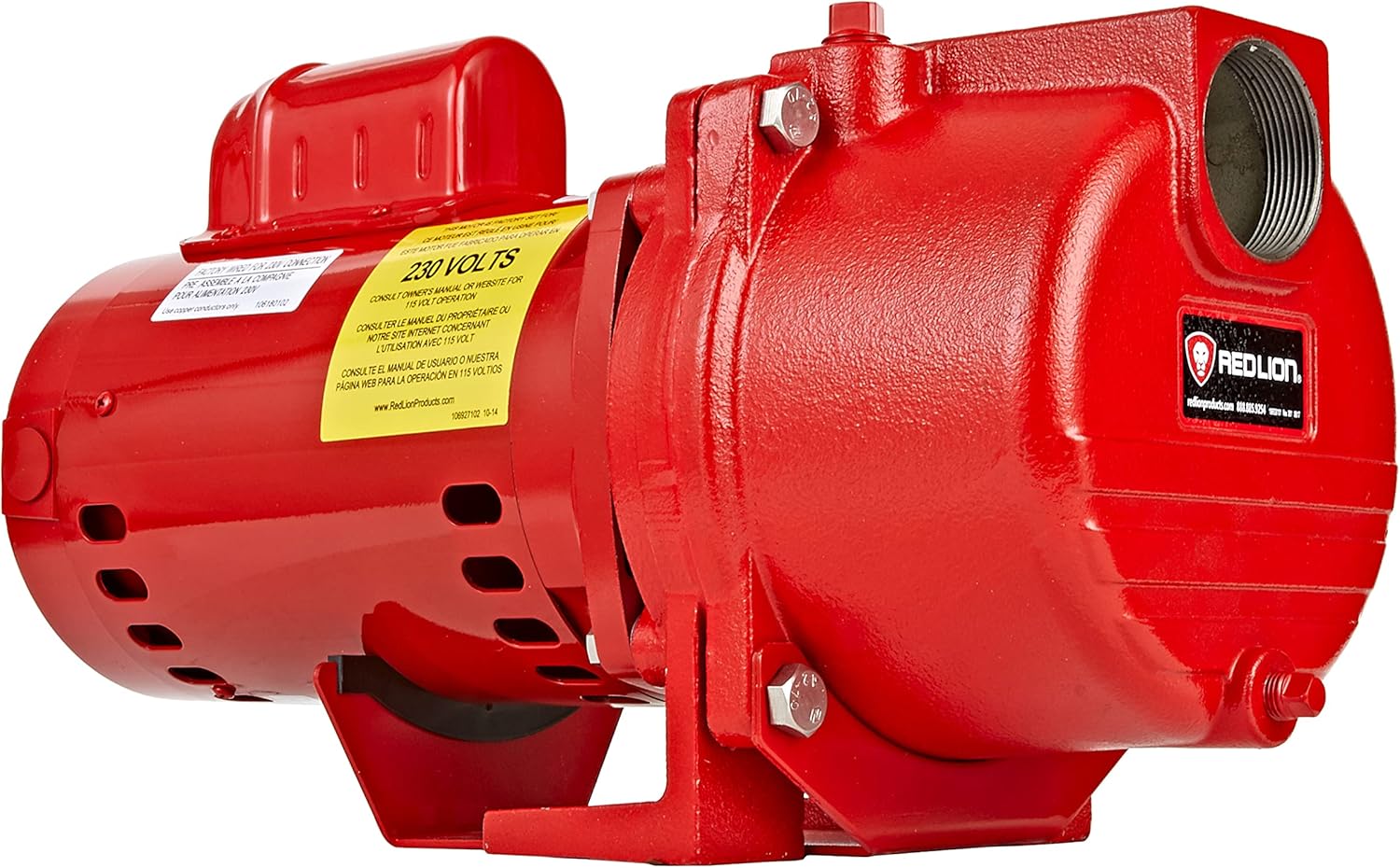 Red Lion 97101501 RL-SPRK150 44 PSI Cast Iron Self-Priming Lawn Sprinkler Pump for Residential and Commercial Sprinkling Systems