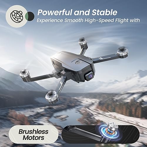 Holy Stone HS720E Drones with Camera for Adults 4K,Integrated Remote ID, 2 Batteries 46 Min Flight Time, 5GHz FPV Transmission, 130° FOV EIS Camera