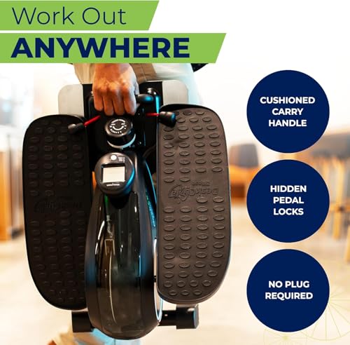DeskCycle Ellipse Leg Exerciser - Under Desk Elliptical Machine and Foot Pedal Exerciser - Leg Exerciser While Sitting