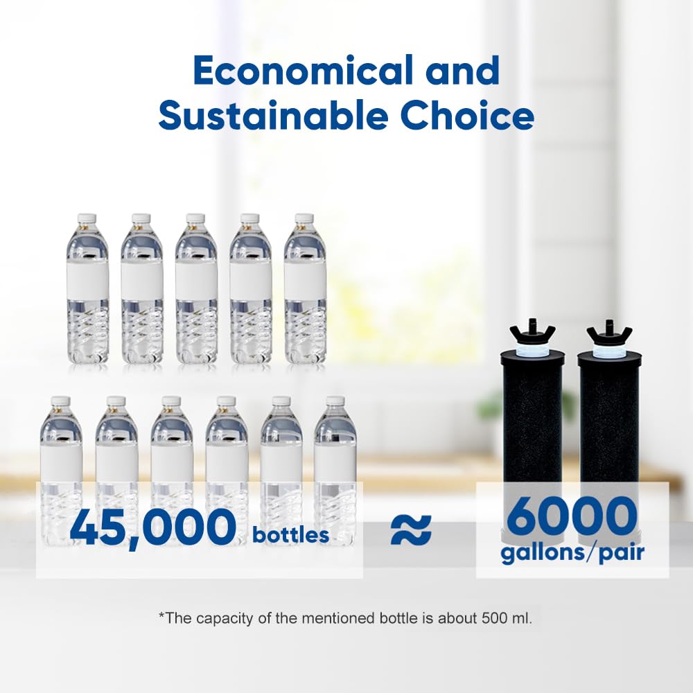 2.25 Gallon Gravity Water Filter System Stainless Steel Countertop Water Filter System Water Purifier