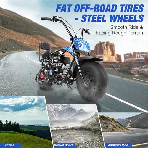 Oryxearth Mini Dirt Bike for Kids, 99CC 4-Stroke Kid Gas Powered Off-Road Pocket Pit Trail Motorcycle W/EPA Approved - Radiant Selections