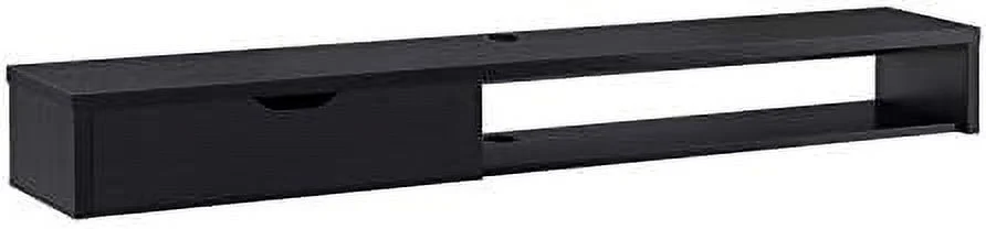 Modern Wood Floating TV Stand For Tvs Up To 60" In Cappuccino