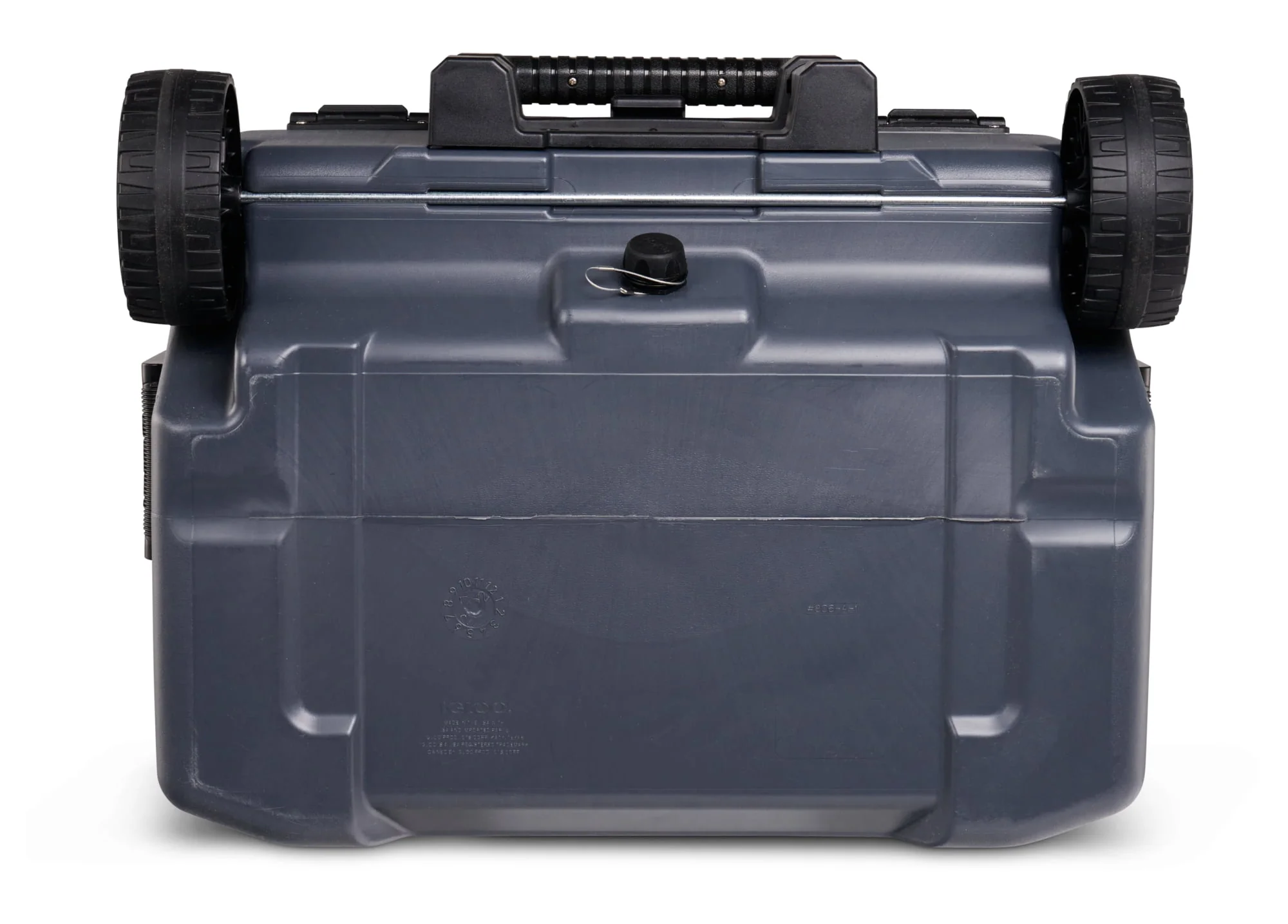 Igloo Overland 52 QT Ice Chest Cooler with Wheels, Gray (26 x 19 x 16)