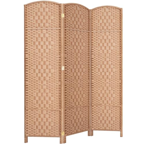Room Divider, Room Dividers and Folding Privacy Screens, 16in Privacy Screen, 6 Panel Temporary Wall Partitions, 6ft Space Separation Panel Screen