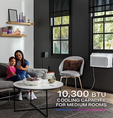 PHNT12CC Clearview Air Conditioner 12,000, Inverter Technology, Ultra Quiet, Medium Rooms up to 550 Sq. FT, Full Window View with Easy Installation