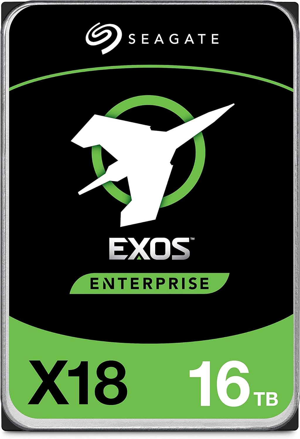Seagate Exos X18 16TB Enterprise HDD - CMR 3.5 Inch Hyperscale SATA 6Gb/s, 7200 RPM, 512e and 4Kn FastFormat