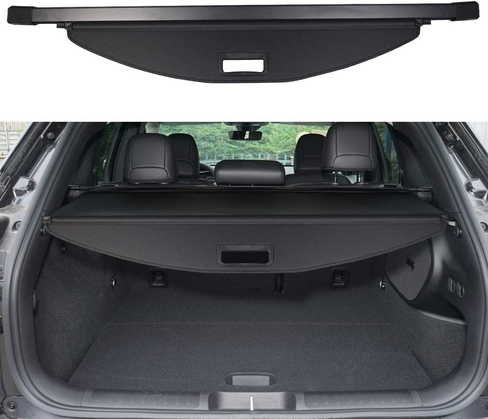BOPARAUTO Cargo Cover for Jeep Cherokee Accessories 2019 2020 2021 Rear Trunk Shade Cover Pack of 2